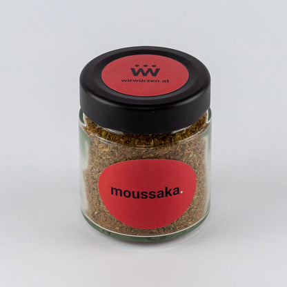Moussaka Gewürz 50 g Glas – aromatische Mischung für Moussaka, Aufläufe, Gemüsegerichte und Fleisch
