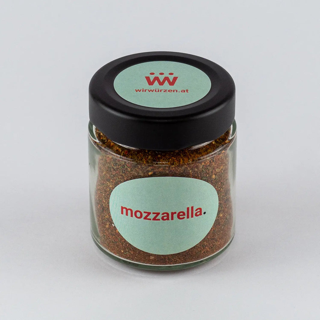 Mozzarella Gewürz 60 g Dose – aromatische Kräutermischung für Mozzarella, Tomaten, Salate und italienische Gerichte