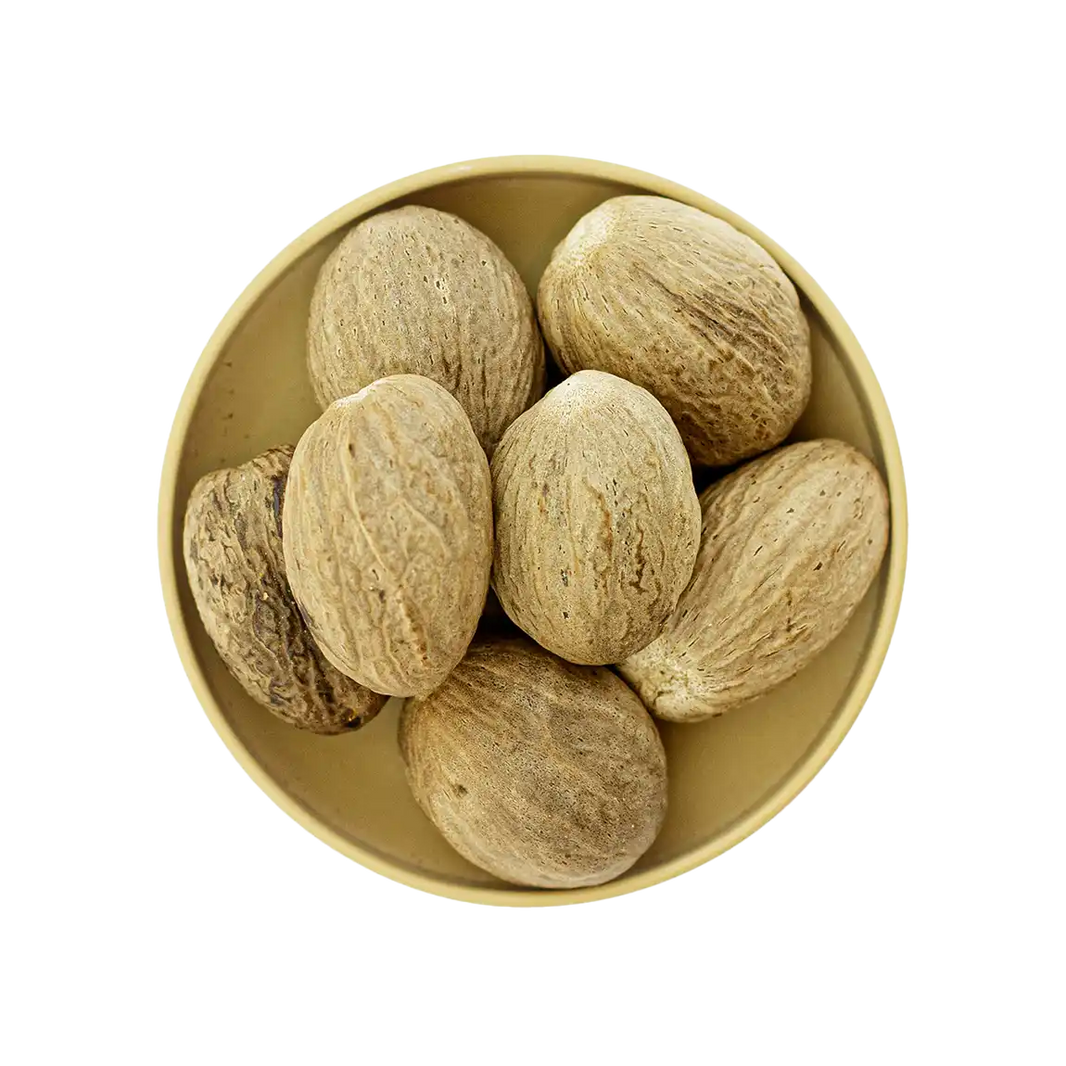 Muskatnuss ganz – ganze Nüsse mit kräftigem, würzigem Duft