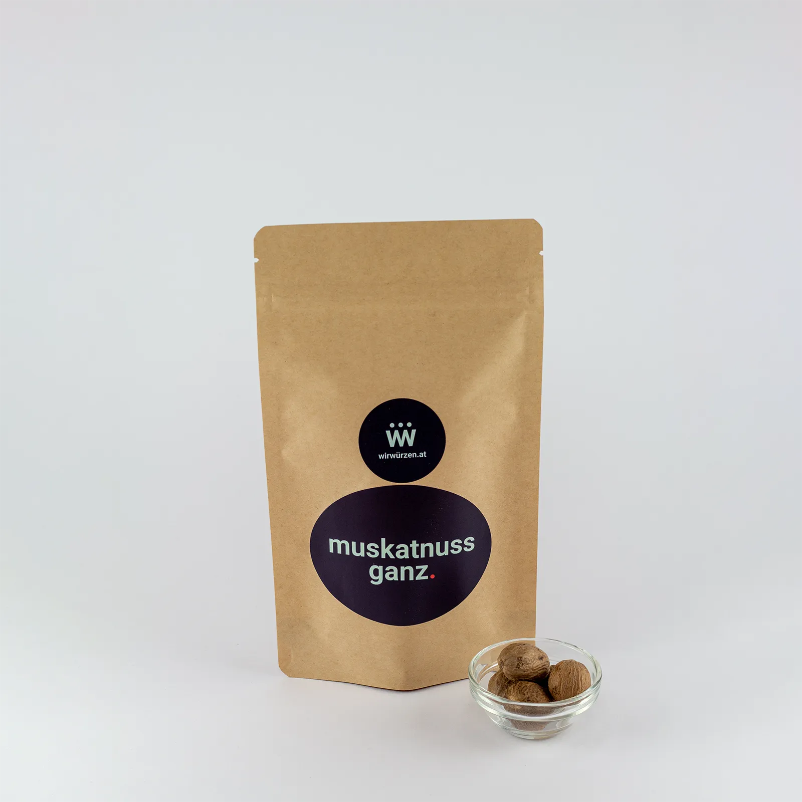 Muskatnuss ganz 120 g Beutel – aromatische ganze Nüsse für Küche, Gemüse, Fleischgerichte, Soßen und Gebäck