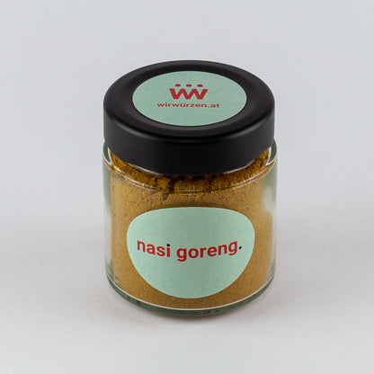 Nasi Goreng Gewürz 60 g Glas – aromatische Mischung für indonesischen Reis, Gemüse, Wokgerichte und Asia-Küche