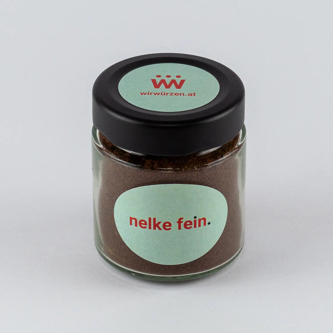 Nelken gemahlen 60 g Glas – feines Gewürz mit intensivem Aroma für Gebäck, Suppen, Fleischgerichte und Saucen