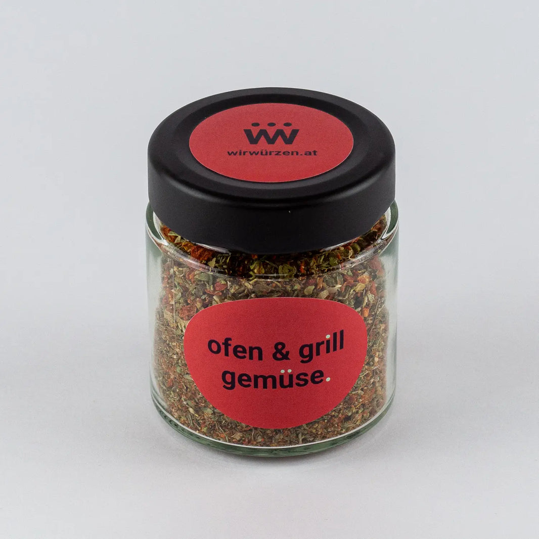 Ofen Grill & Gemüse Gewürz 50 g Glas – aromatische Mischung für Ofengemüse, Grillgerichte und mediterrane Küche