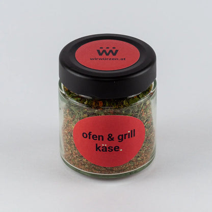 Ofen & Grillkäse Gewürz 50 g Glas – aromatische Mischung für Halloumi, Grillkäse, Ofenkäse und vegetarische Gerichte