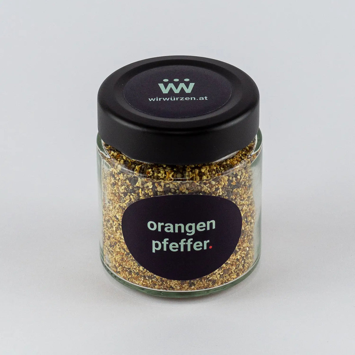 Orangenpfeffer 60 g Glas – fruchtig-pikante Pfeffermischung mit Orange, ideal zu Fisch, Geflügel und Salaten