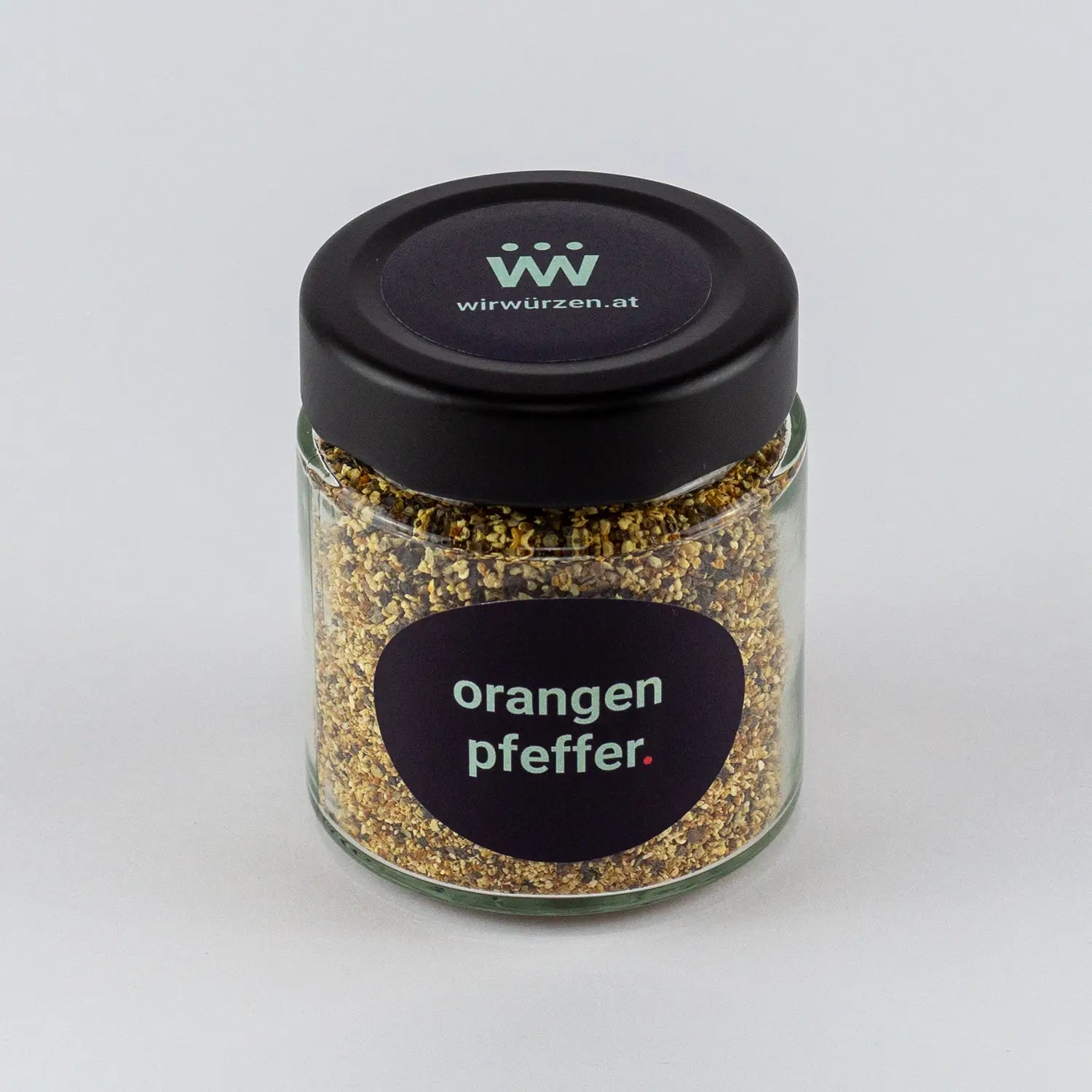 Orangenpfeffer 60 g Glas – fruchtig-pikante Pfeffermischung mit Orange, ideal zu Fisch, Geflügel und Salaten
