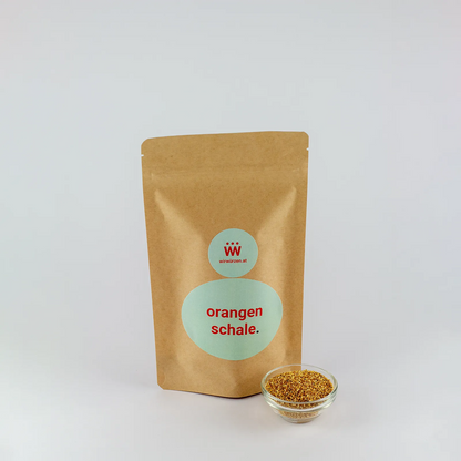 Orangenschalen 150 g Beutel – fruchtiges Aroma für Kuchen, Desserts, Getränke und internationale Küche