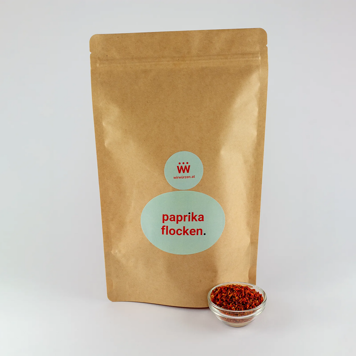 Paprikaflocken 500 g Beutel – große Packung aromatische Paprikastücke für Fleisch, Gemüse und Suppen