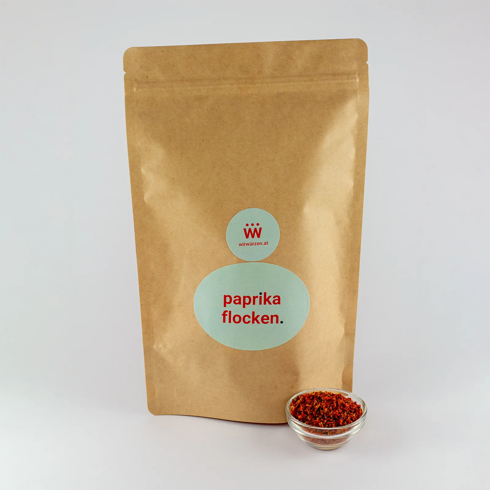 Paprikaflocken 500 g Beutel – große Packung aromatische Paprikastücke für Fleisch, Gemüse und Suppen