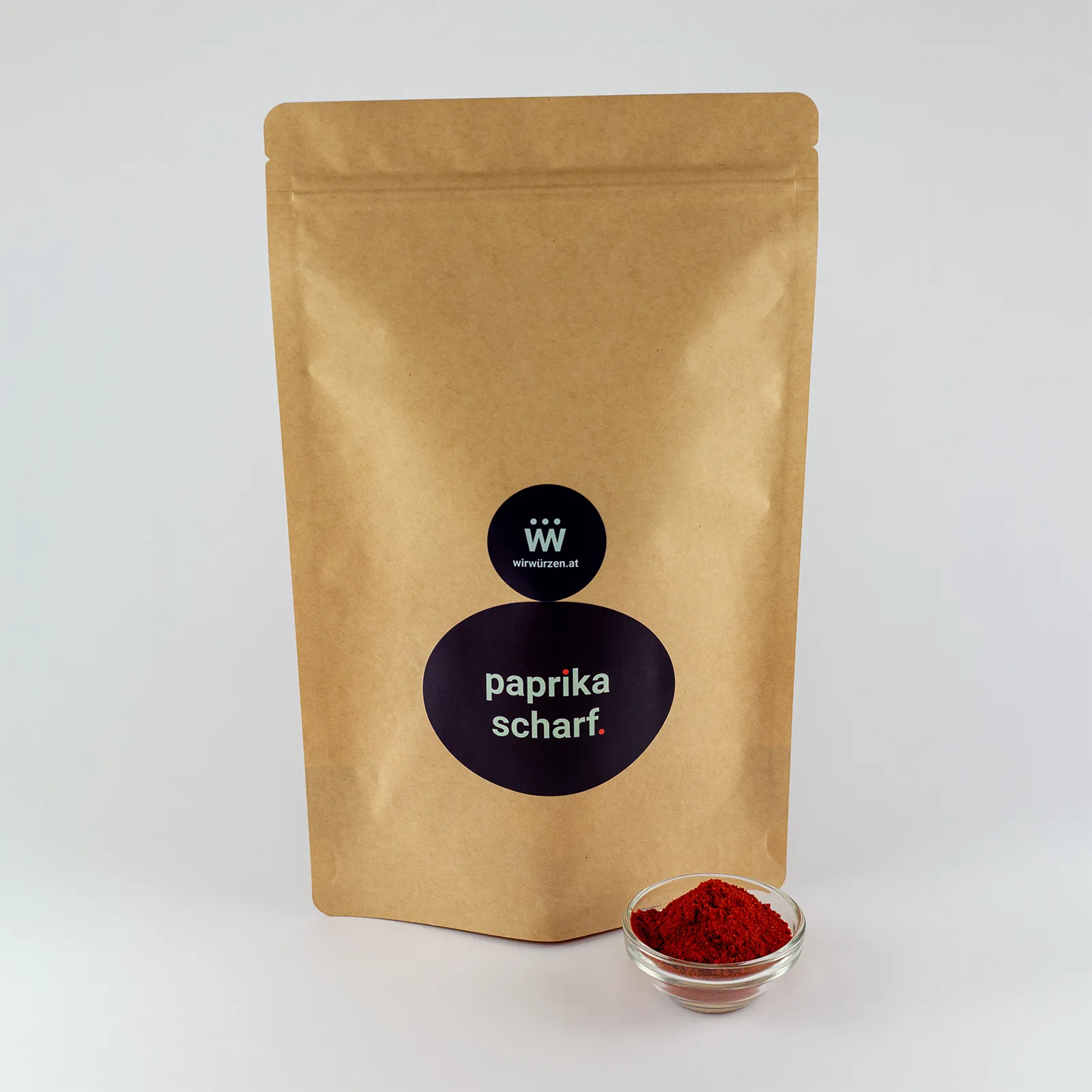 Paprika scharf 500 g Beutel – Vorratspackung pikantes Paprikapulver für Gulasch, Grillgerichte und Saucen
