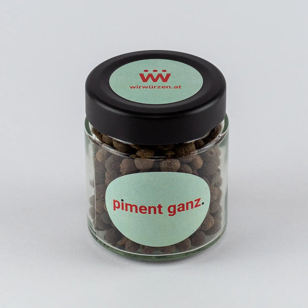 Piment ganz 40 g Glas – aromatische Körner für Fleisch, Schmorgerichte, Suppen und Backwaren