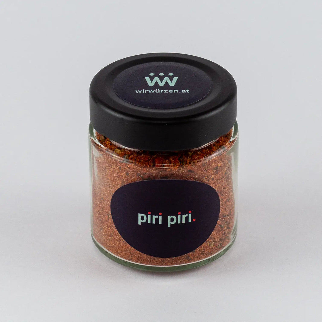 Piri Piri 80 g Glas – feurige Gewürzmischung für scharfe Saucen, Grillfleisch und pikante Gerichte