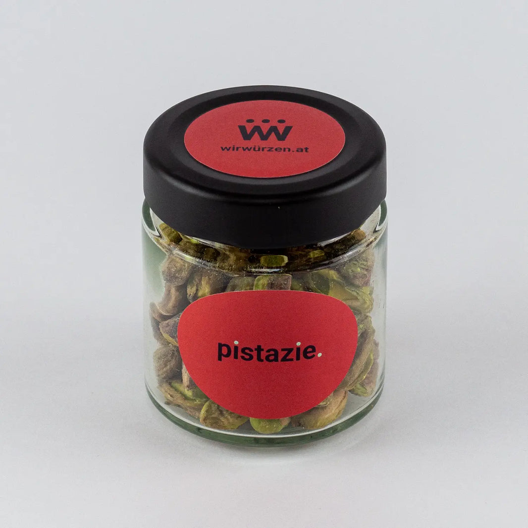 Pistazien 70 g Glas – aromatisch-nussig, ideal zum Backen, Snacken und Verfeinern von Desserts