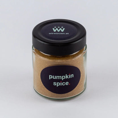 Pumpkin Spice Gewürz 70 g Glas – aromatische Mischung mit Zimt, Muskat und Nelken für Herbst- und Winterrezepte