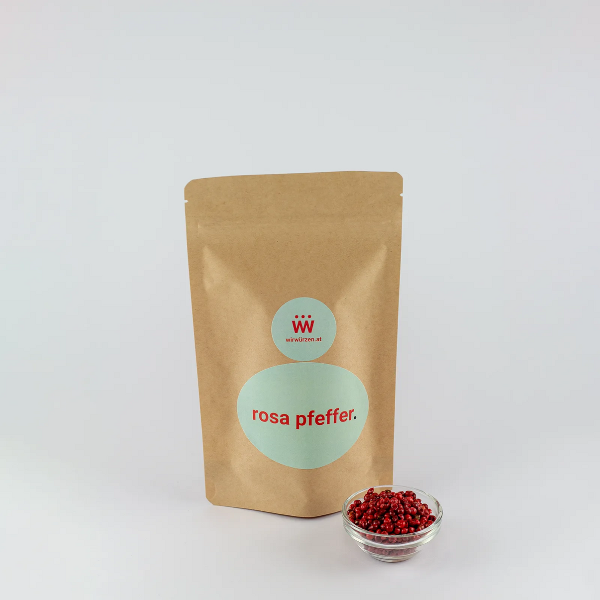 Rosa Pfeffer 120 g Beutel – aromatische Körner für Fleischgerichte, Salate, Saucen und Dekoration