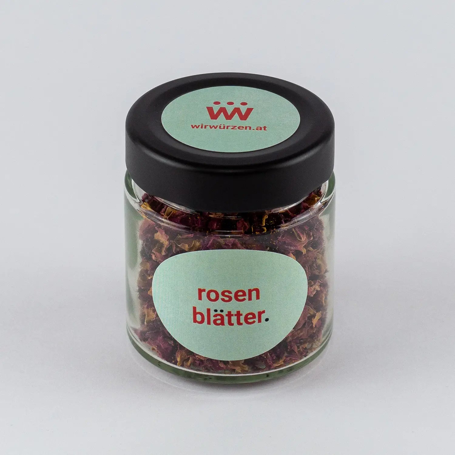 Rosenblätter 8 g Glas – getrocknete Blütenblätter zum Dekorieren, für Tee, Desserts und aromatische Gerichte