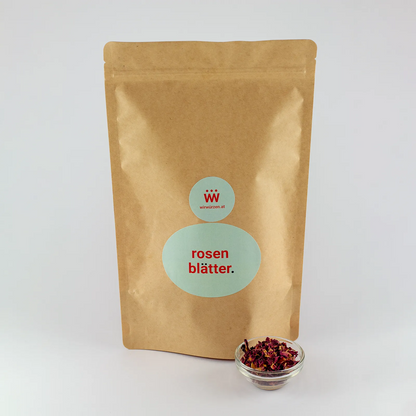 Rosenblätter 100 g Beutel – Großpackung für Gastronomie, Tee, Desserts und kreative Rezepte