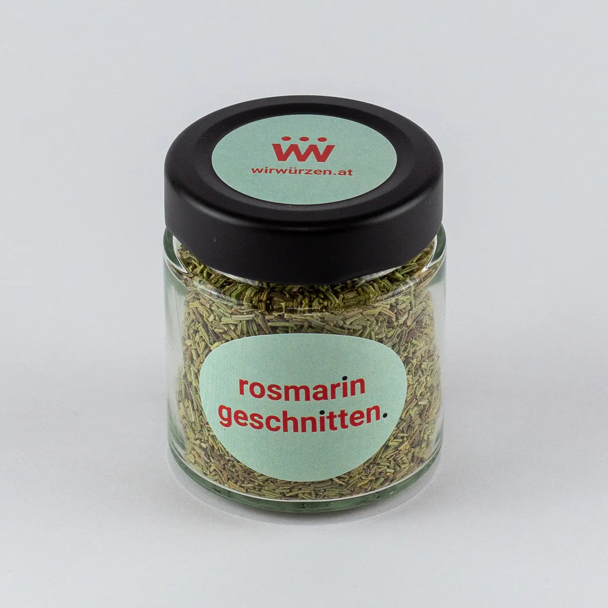 Rosmarin geschnitten 50 g Glas – aromatische Kräuter für Fleisch, Ofengerichte, Gemüse und mediterrane Küche