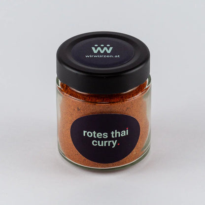 Rotes Thai Curry 60 g Glas – aromatische Gewürzmischung für thailändische Currygerichte, Gemüse und exotische Rezepte