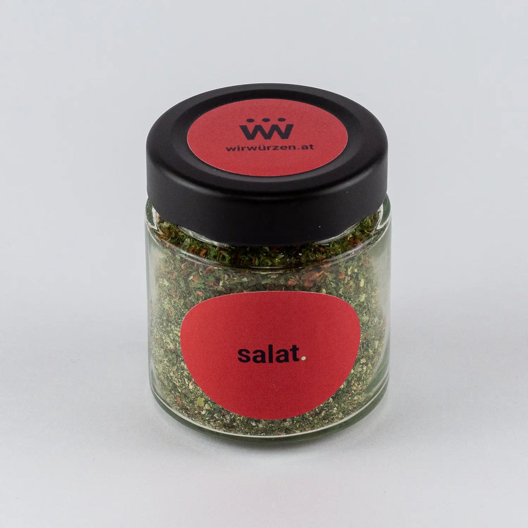 Salat Gewürz 40 g Glas – aromatische Kräutermischung für frische Salate, Gemüsegerichte und Dressings