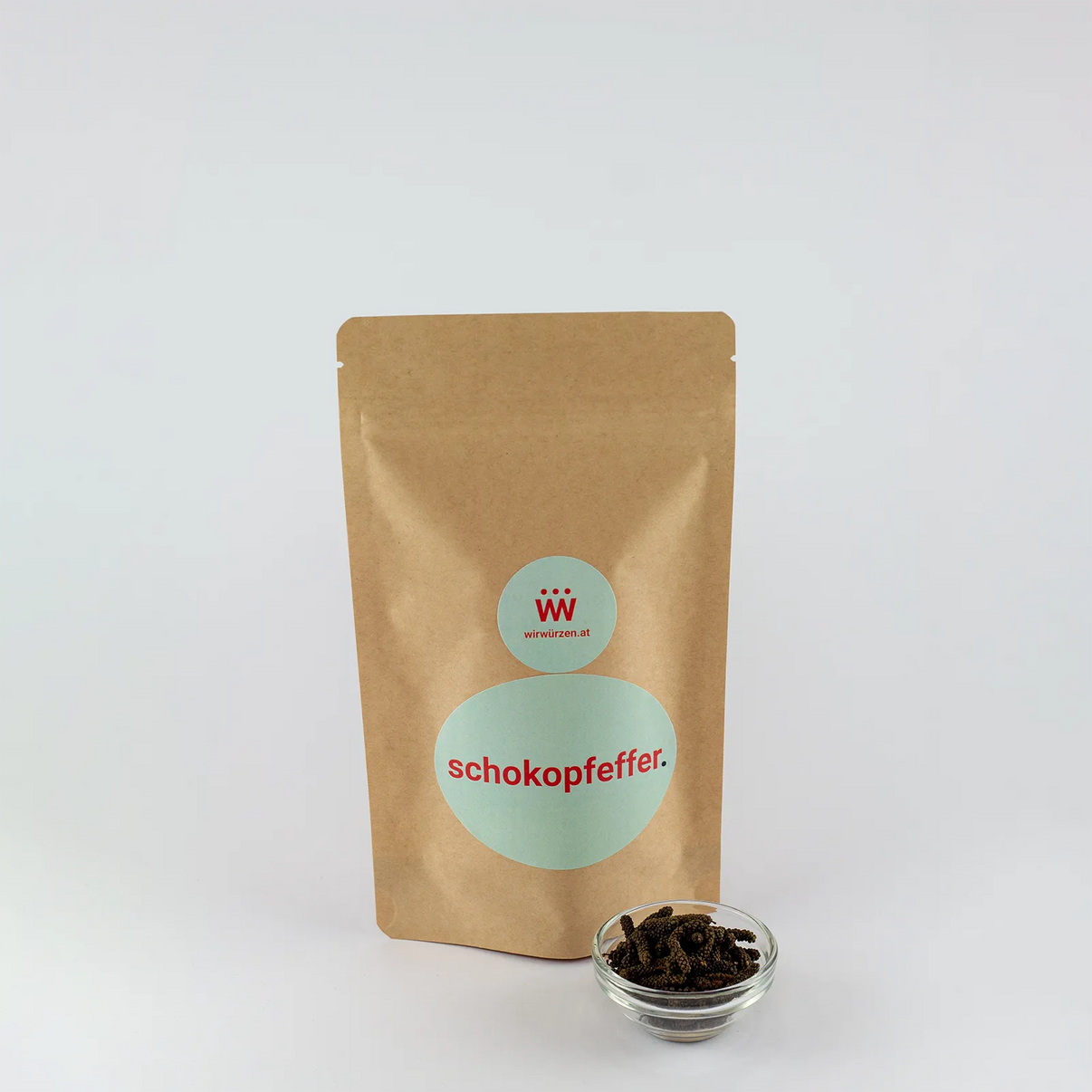 Schokoladen Pfeffer 150 g Beutel – würziger Pfeffer mit dezent schokoladigem Aroma für Fleisch und Desserts