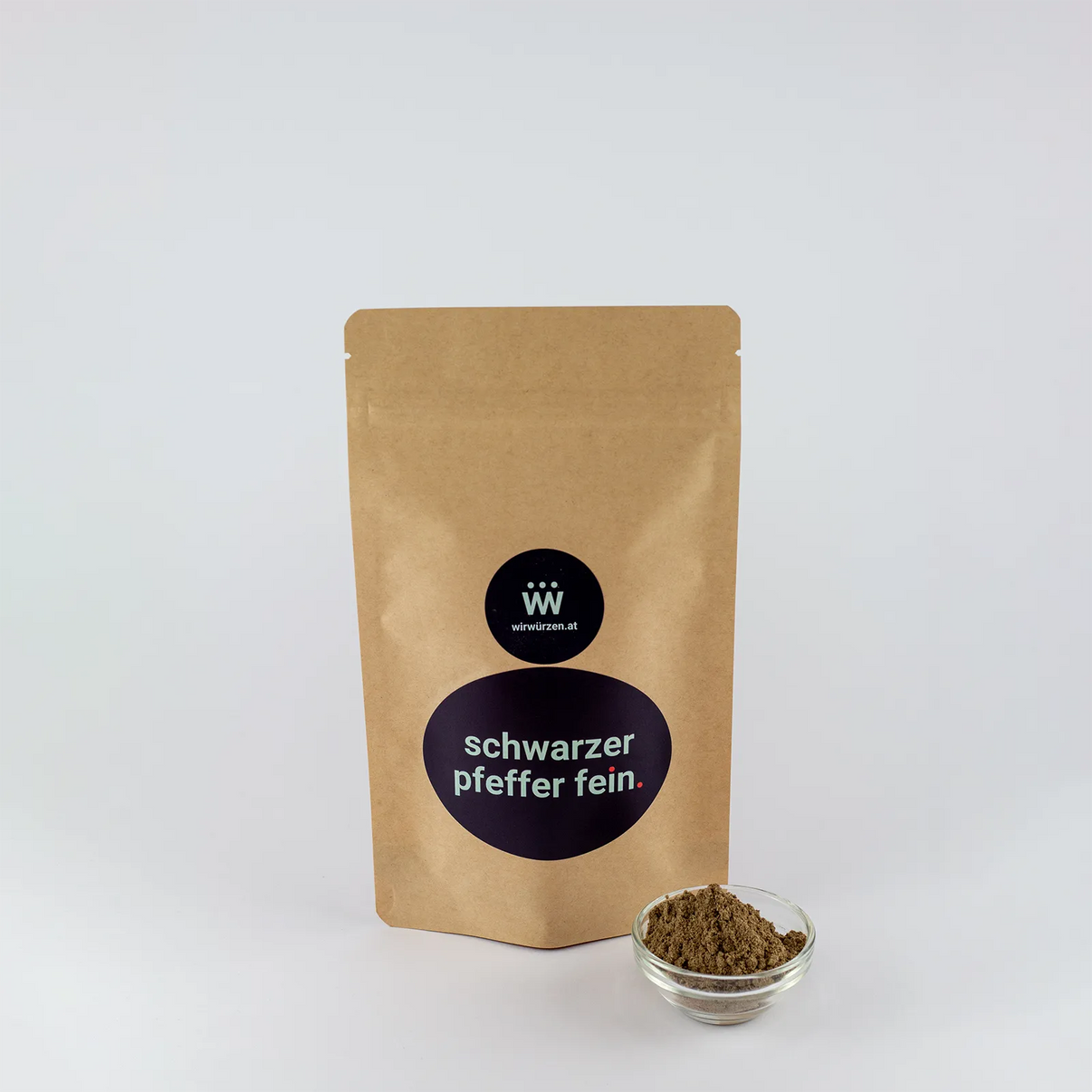 Schwarzer Pfeffer fein 150 g Beutel – aromatischer Pfeffer für Fleischgerichte, Gemüse, Dressings und Marinaden