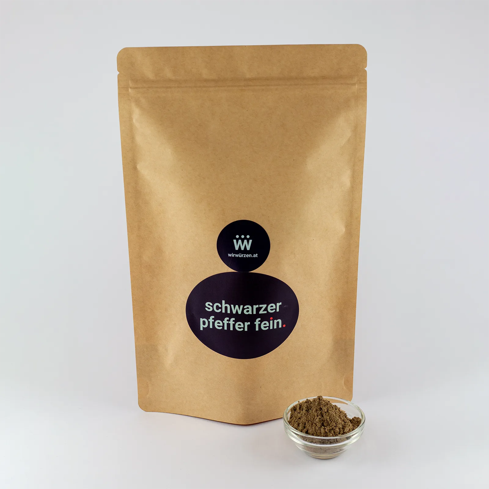Schwarzer Pfeffer fein 500 g Beutel – Großpackung Pfeffer für Gastronomie, Fleisch, Saucen und Profi-Küche