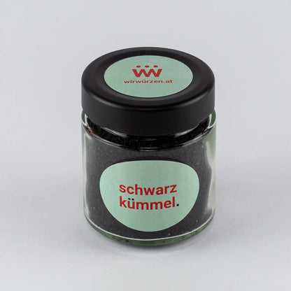 Schwarzkümmel 70 g Glas – aromatische Samen für Brot, Gebäck, Salate und orientalische Küche