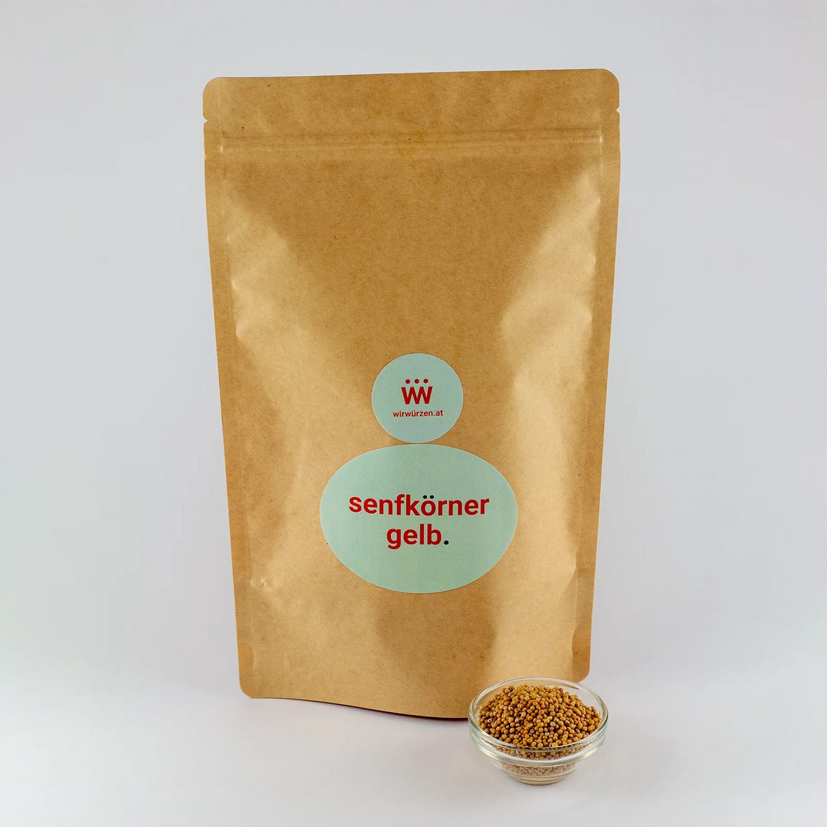 Senfkörner gelb 500 g Beutel – Großpackung Samen für Gastronomie, Senf, Saucen und Fleischgerichte