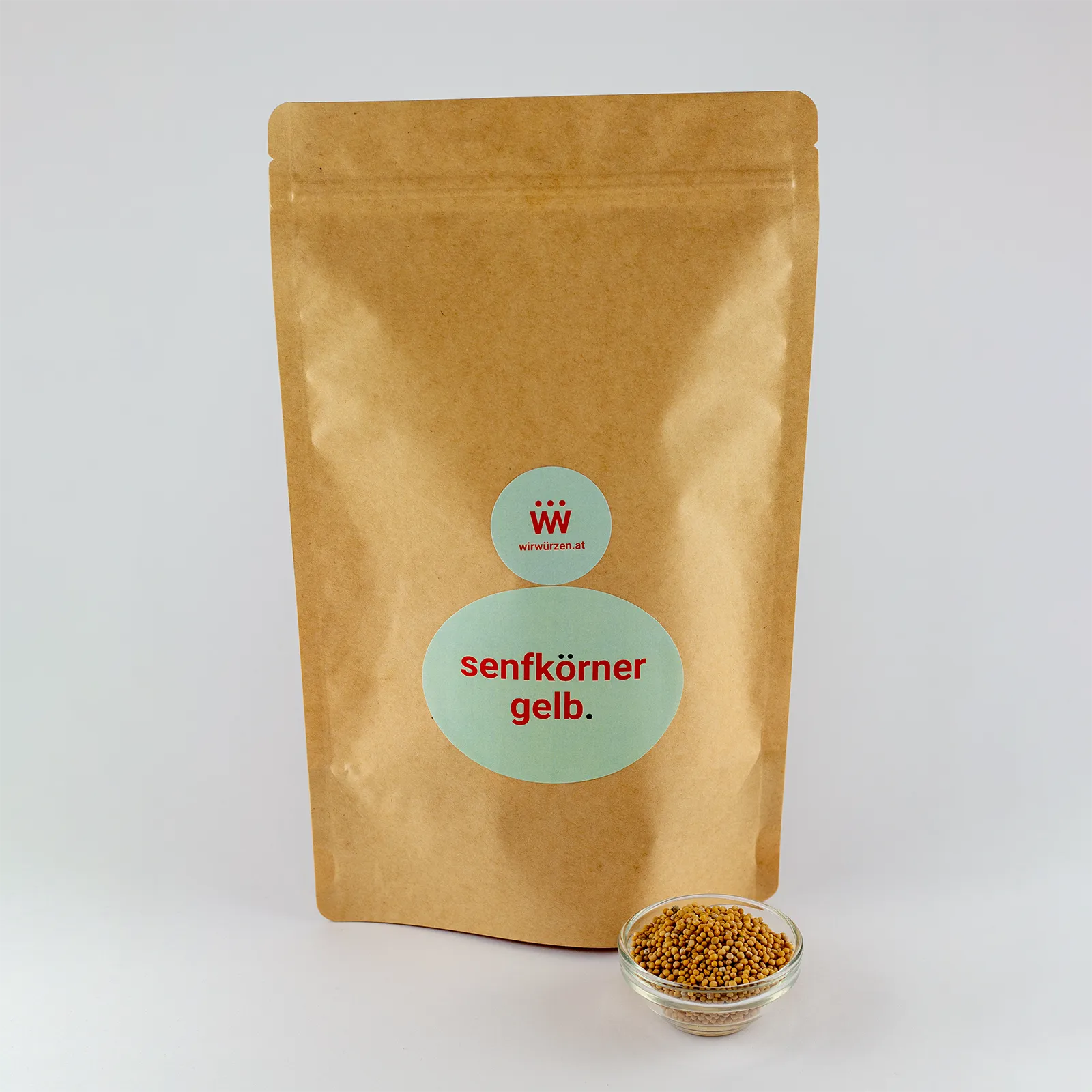 Senfkörner gelb 500 g Beutel – Großpackung Samen für Gastronomie, Senf, Saucen und Fleischgerichte