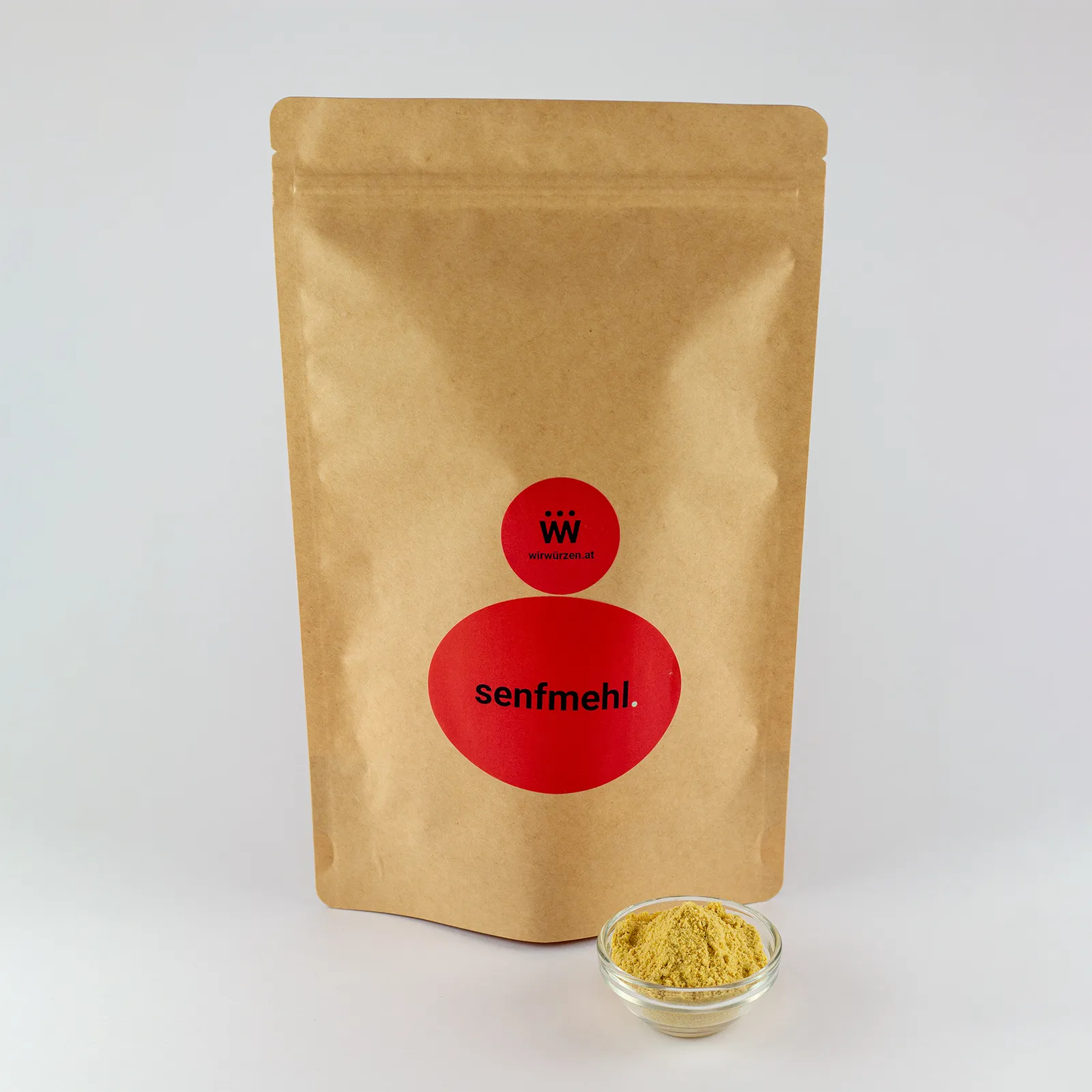 Senfmehl 500 g Beutel – kräftig-scharfes Gewürz für Gastronomie, Marinaden, Dressings und Saucen