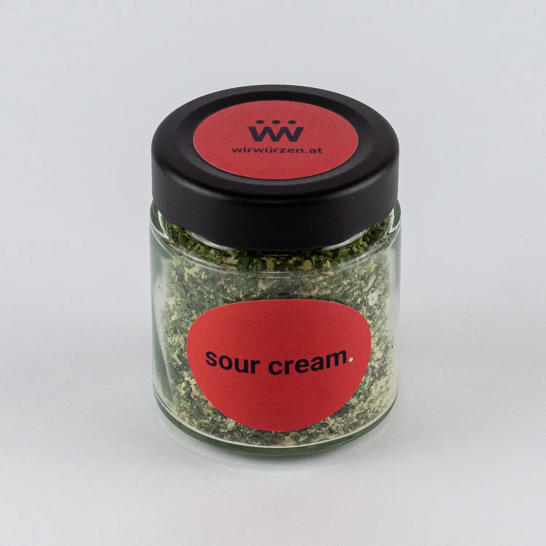 Sour Cream 70 g Glas – cremig-würzige Gewürzmischung für Dips, Kartoffeln und Gemüsegerichte
