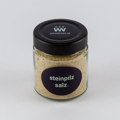 Steinpilzsalz 150 g Glas  – aromatisches Salz mit Steinpilzen für Suppen, Saucen und Gemüsegerichte