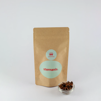 Sternanis 80 g Beutel – aromatisches Gewürz für Glühwein, Desserts und asiatische Gerichte
