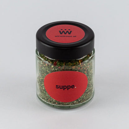 Suppe 40 g Glas – aromatische Gewürzmischung für Gemüse-, Fleisch- und Eintopfsuppen