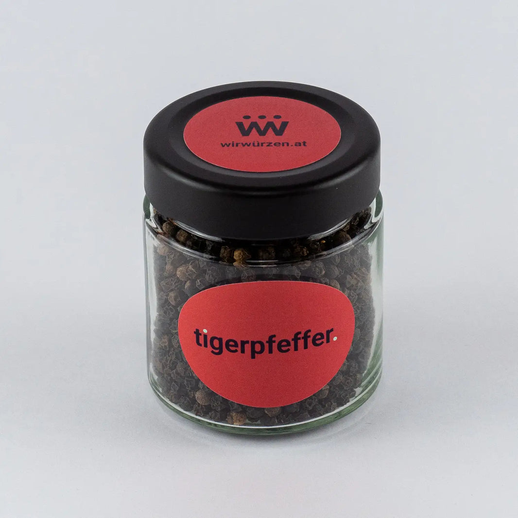 Tiger Pfeffer 60 g Glas – aromatische Pfeffermischung mit kräftiger Schärfe und würziger Tiefe