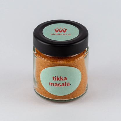 Tikka Masala 70 g Glas – aromatische indische Gewürzmischung für Fleisch, Hähnchen und Currygerichte