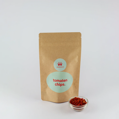 Tomatenchips 120 g Beutel – aromatische Mischung für Snacks, Chips, Gemüsegerichte und Saucen