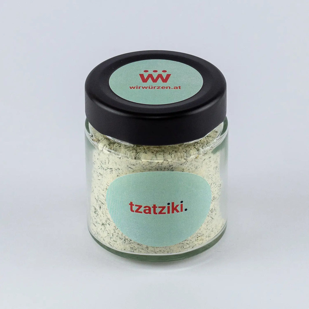 Tzatziki 80 g Glas – aromatische Gewürzmischung für Tzatziki-Sauce, Joghurt und mediterrane Gerichte