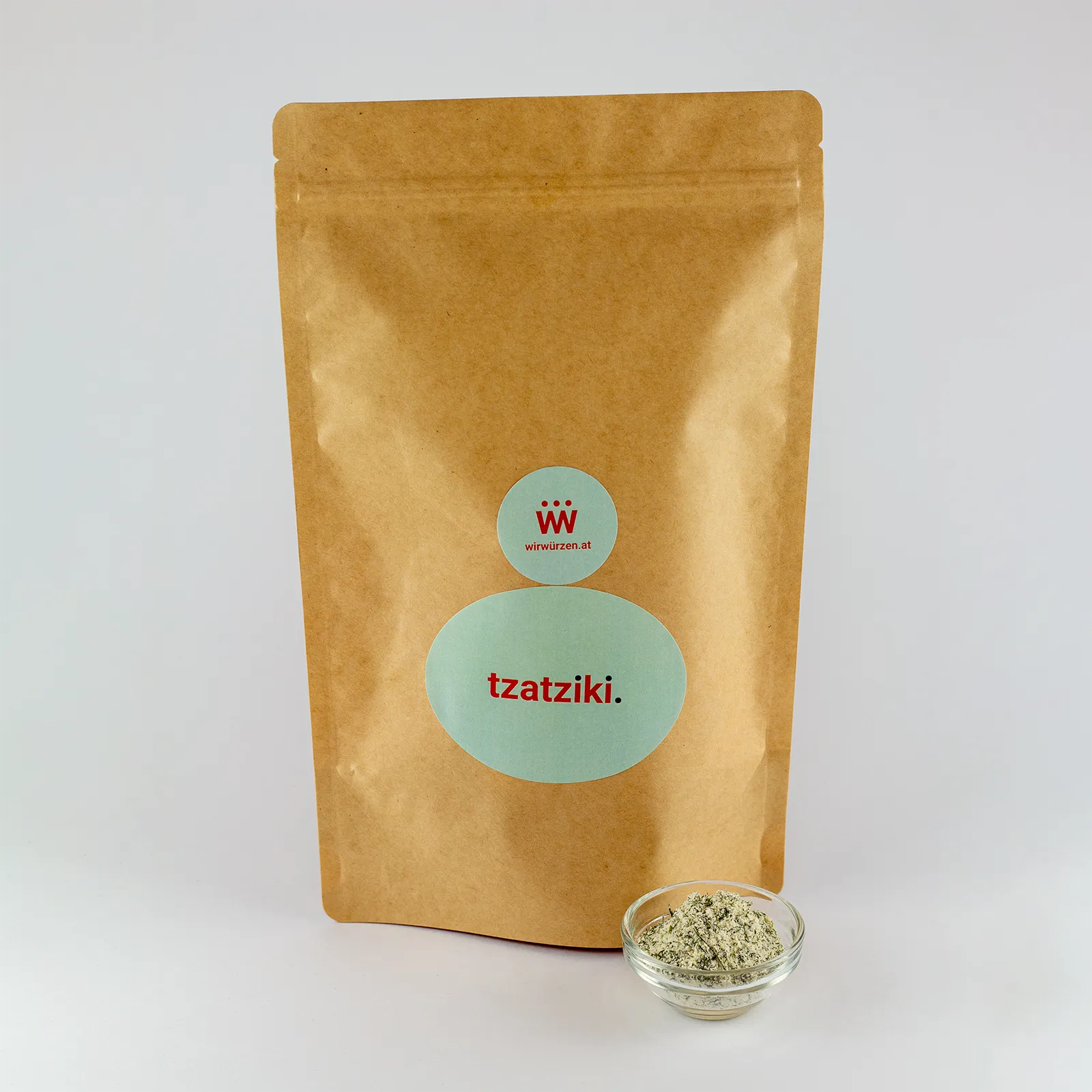 Tzatziki 500 g Beutel – aromatische Gewürzmischung für Gastronomie, Dips und Tzatziki-Sauce