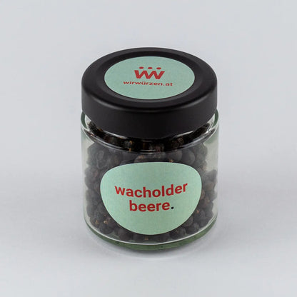 Wacholderbeeren 50 g Glas  – aromatisches Gewürz für Fleisch, Wildgerichte, Marinaden und Saucen