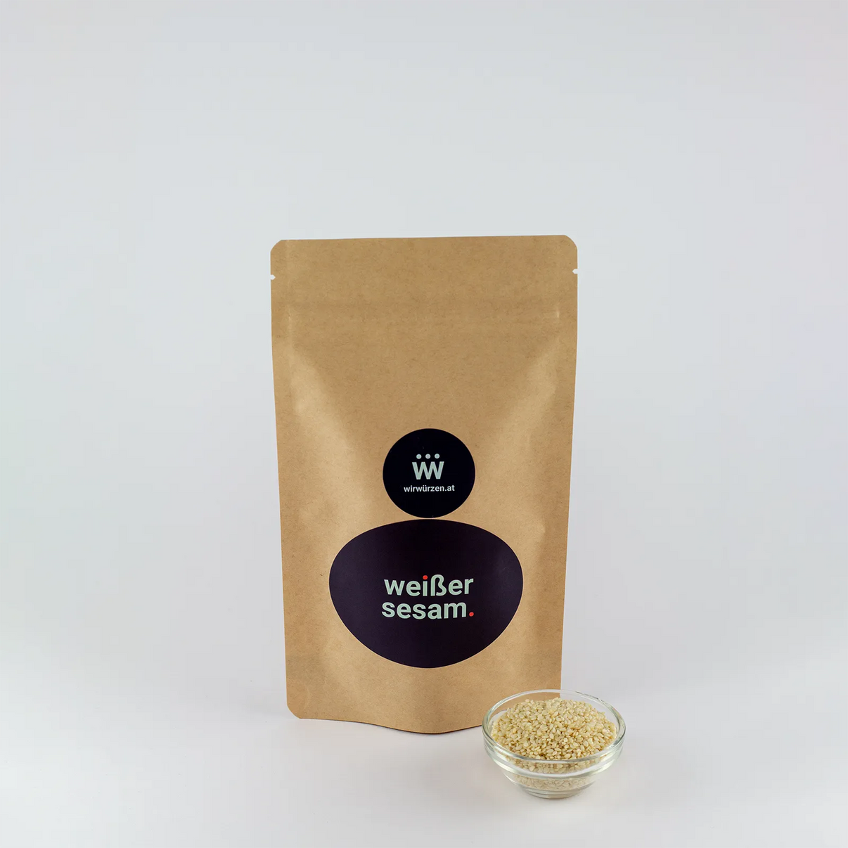 Weißer Sesam 180 g Beutel – aromatischer Sesam für Gebäck, Snacks und Gemüsegerichte