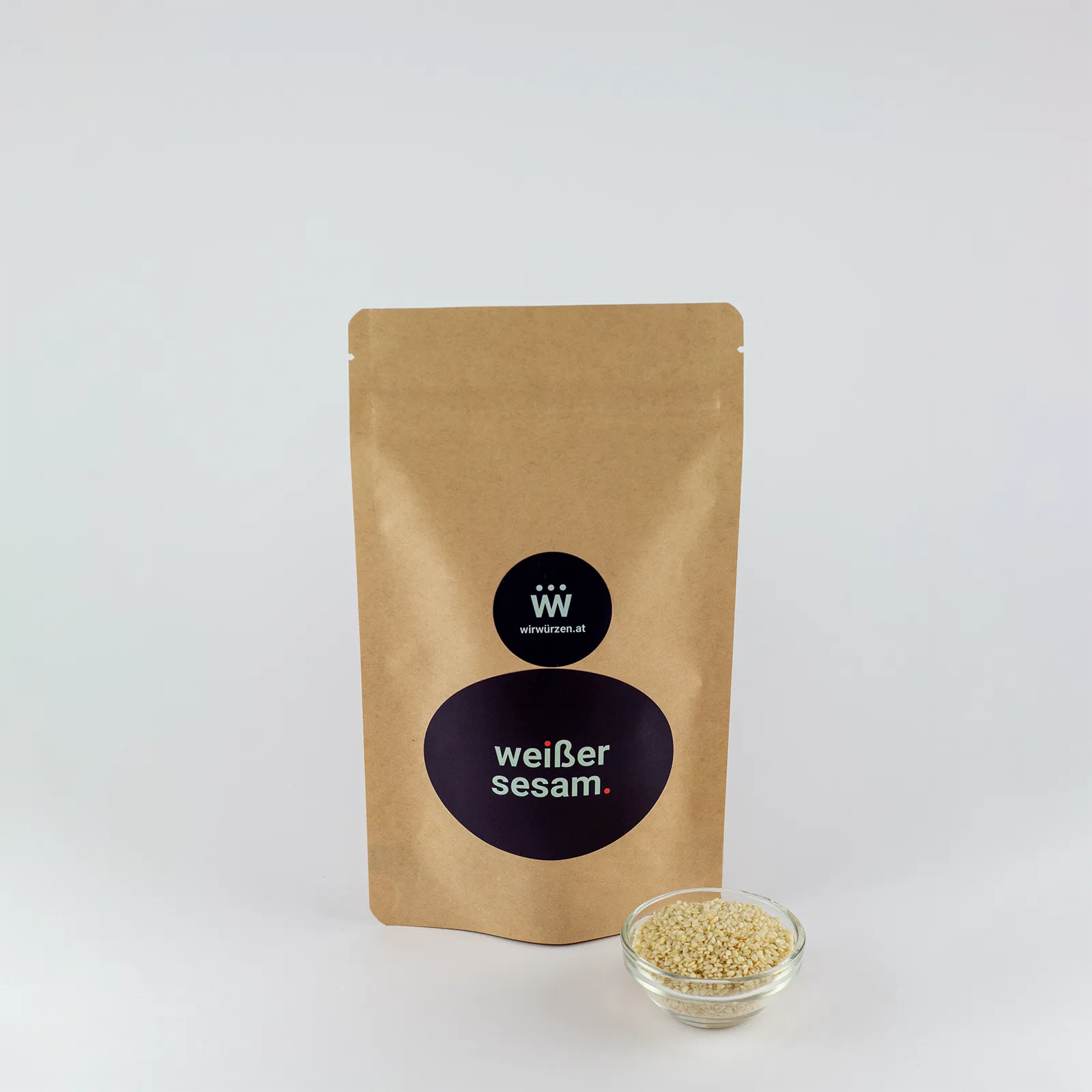Weißer Sesam 180 g Beutel – aromatischer Sesam für Gebäck, Snacks und Gemüsegerichte