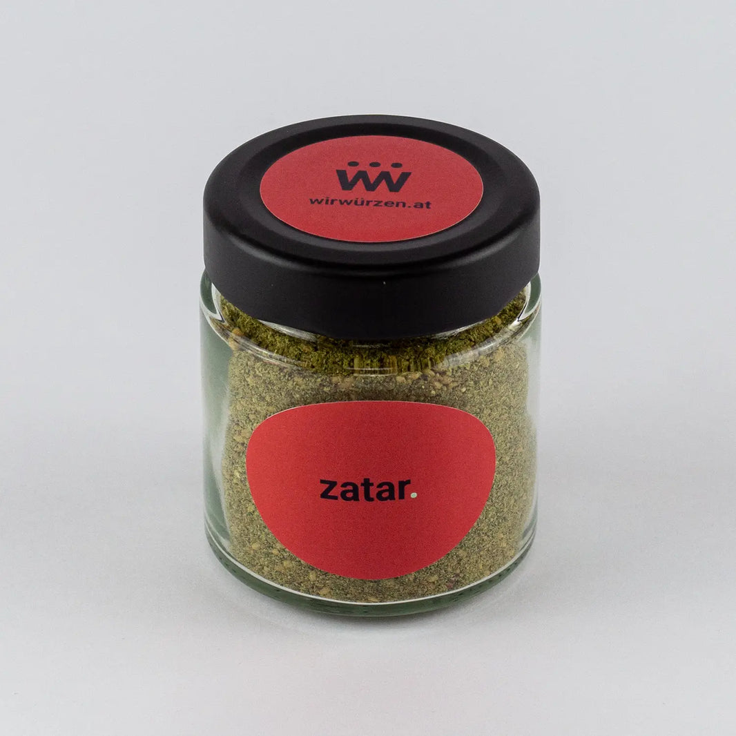 Zatar 60 g Glas – aromatische Gewürzmischung für Brot, Gemüse, Fleisch und orientalische Gerichte