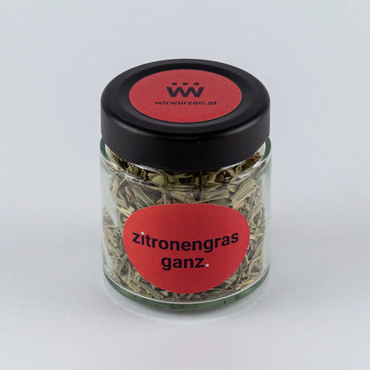 Zitronengras ganz 14 g Glas – aromatisches Gewürz für asiatische Gerichte, Currys, Suppen und Wokgerichte