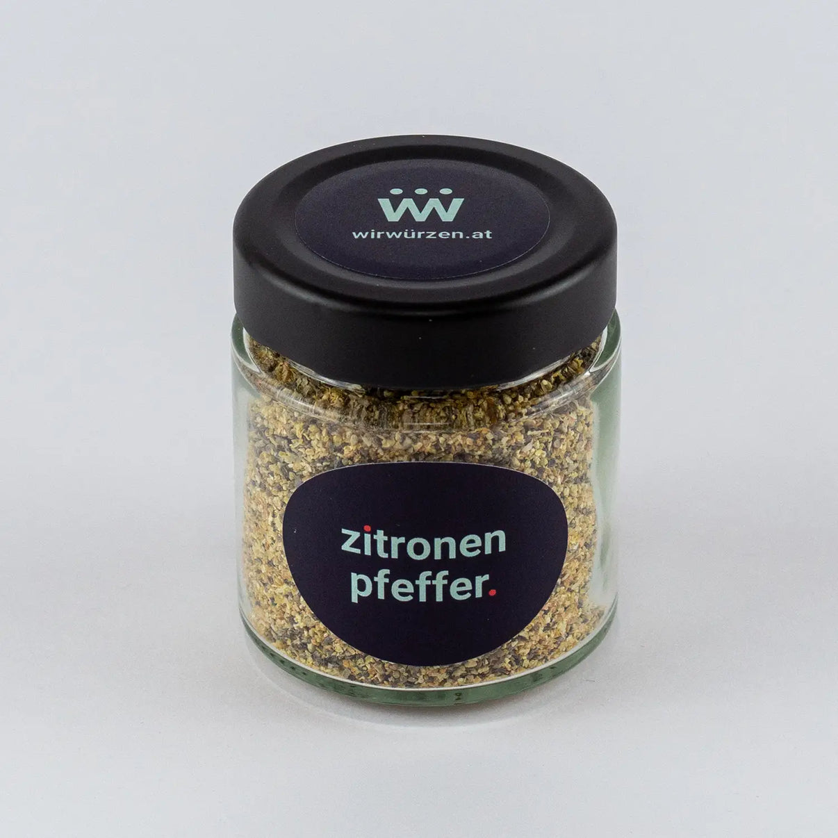 Zitronenpfeffer 60 g Glas – aromatischer Pfeffer mit Zitrusnote für Fisch, Geflügel, Salate und Gemüse