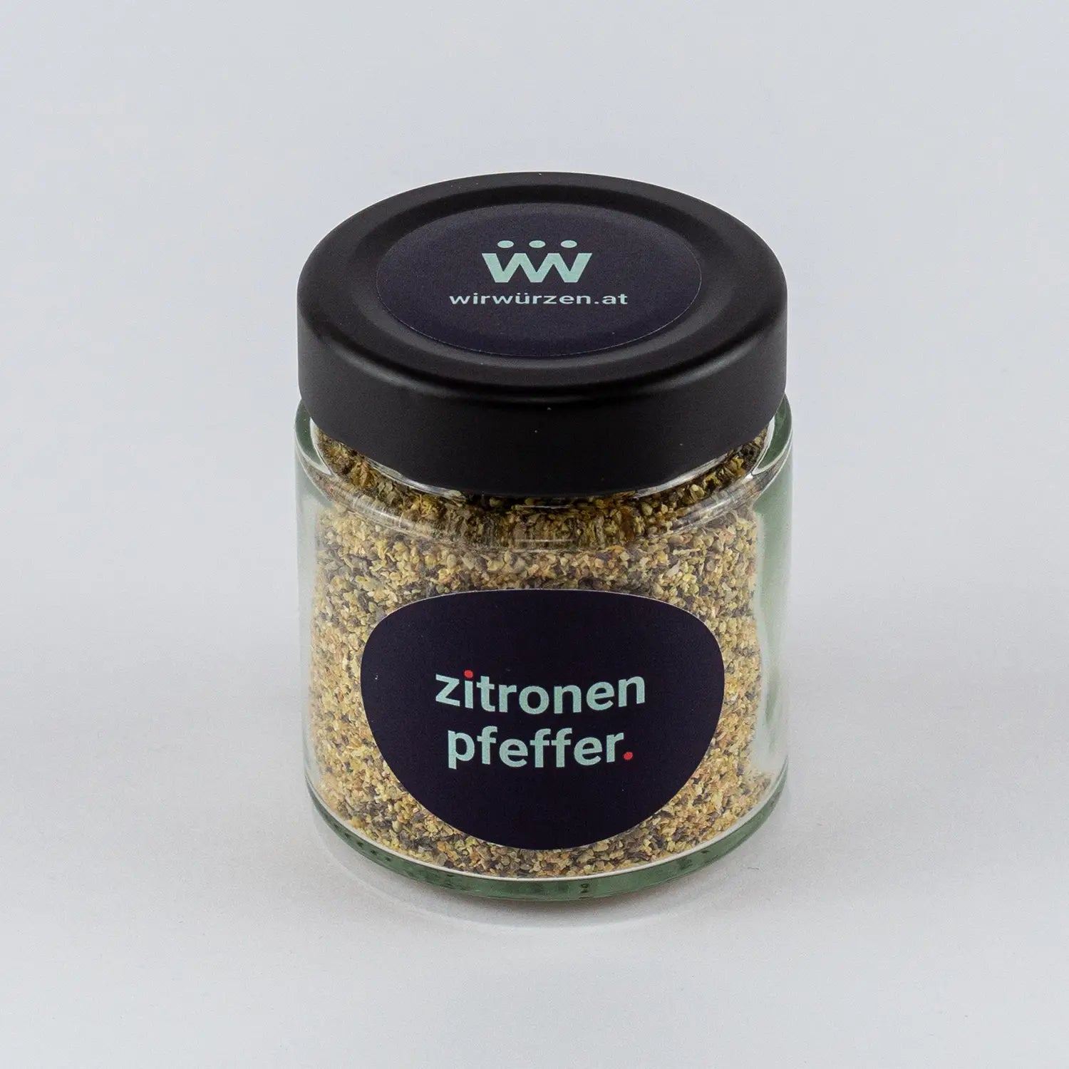 Zitronenpfeffer 60 g Glas – aromatischer Pfeffer mit Zitrusnote für Fisch, Geflügel, Salate und Gemüse