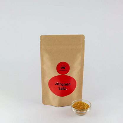 Zitronensalz 400 g Beutel – intensives Salz mit Zitronen-Aroma für Gemüse, Fisch und Fleischgerichte