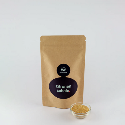 Zitronenschalen 180 g Beutel – getrocknete Zitronenschalen für Desserts, Gebäck und Süßspeisen