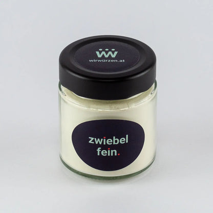 Zwiebel fein 60 g Glas – Zwiebelpulver für Suppen, Saucen, Gemüsegerichte und Marinaden
